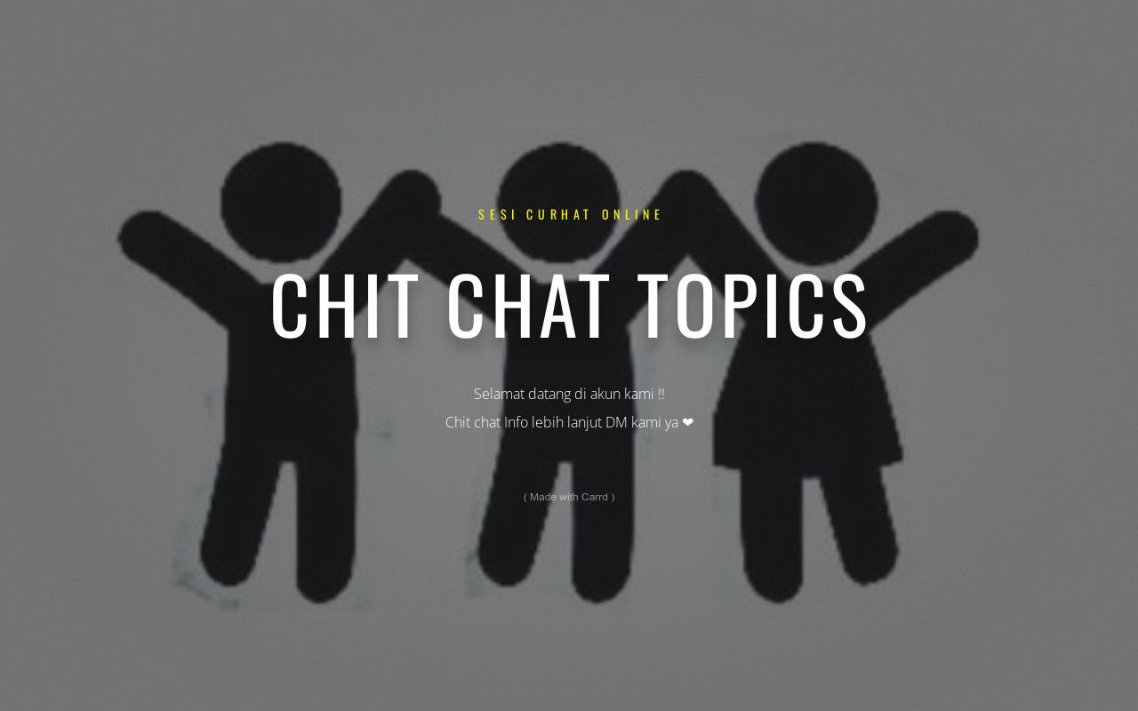Carrd profile picture for @chitchat